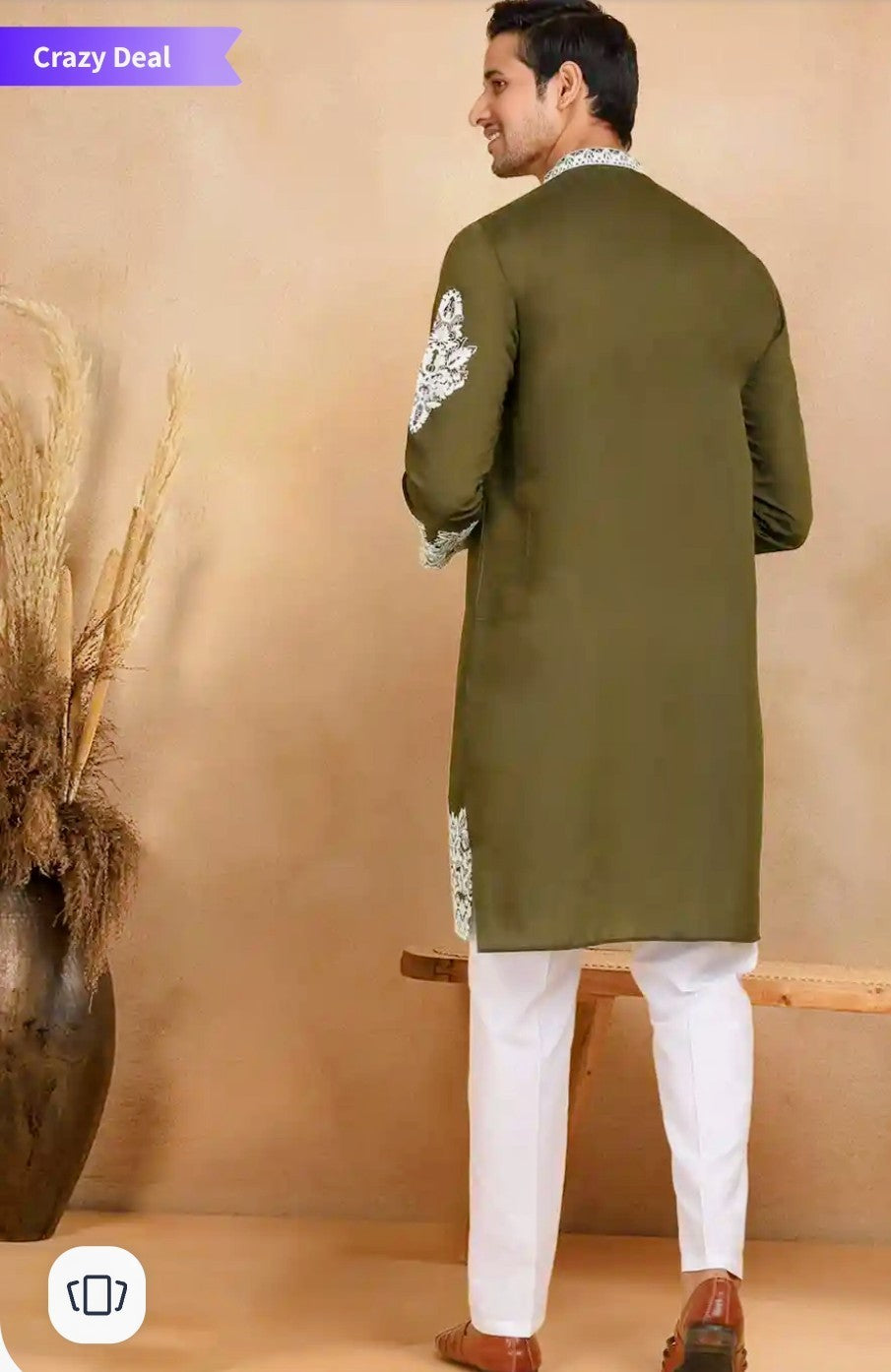 Majestic Green Embroidered Kurta Set