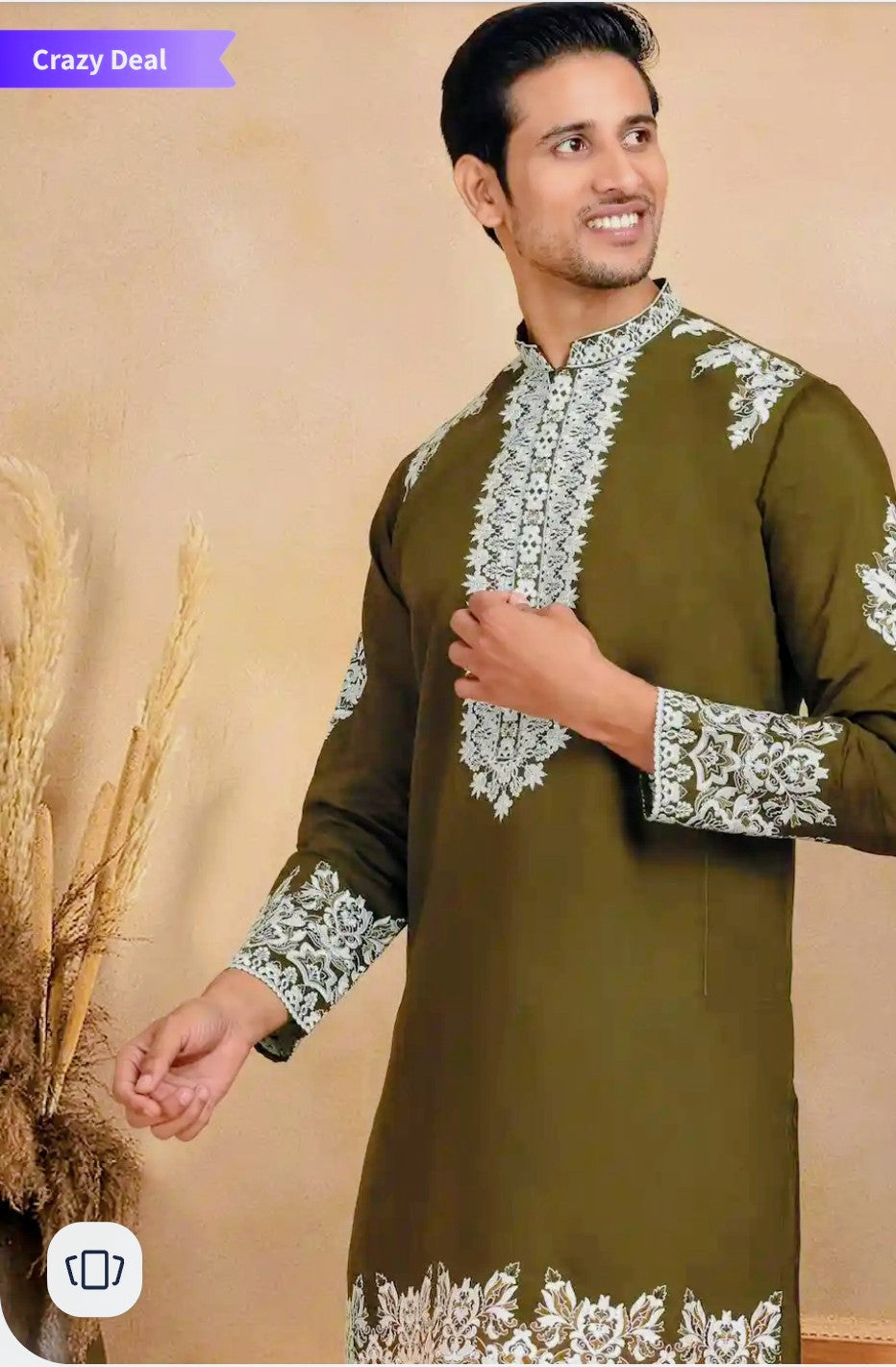 Majestic Green Embroidered Kurta Set