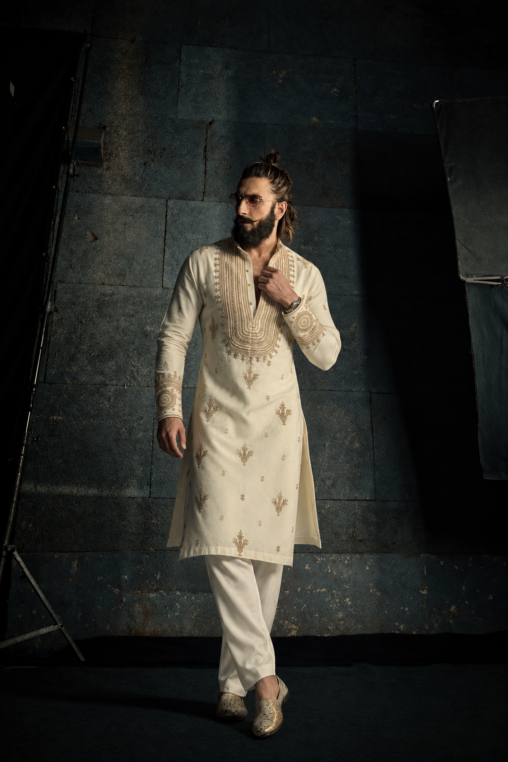 Ranveer Singh Kurta pyjama With Embroidery