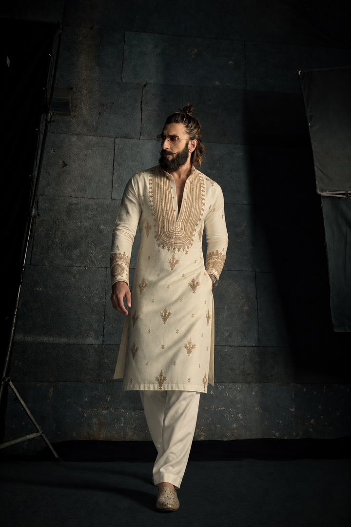 Ranveer Singh Kurta pyjama With Embroidery
