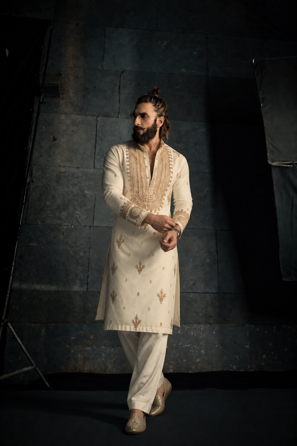 Ranveer Singh Kurta pyjama With Embroidery