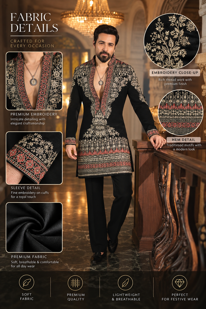 Emraan Hashmi Kurta Set With Embroidery