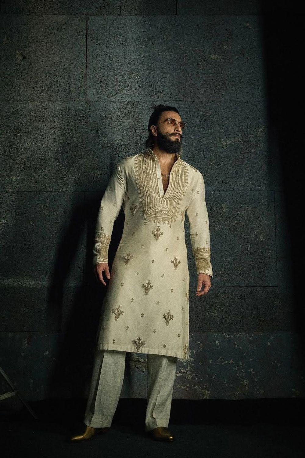 Ranveer Singh Kurta pyjama With Embroidery