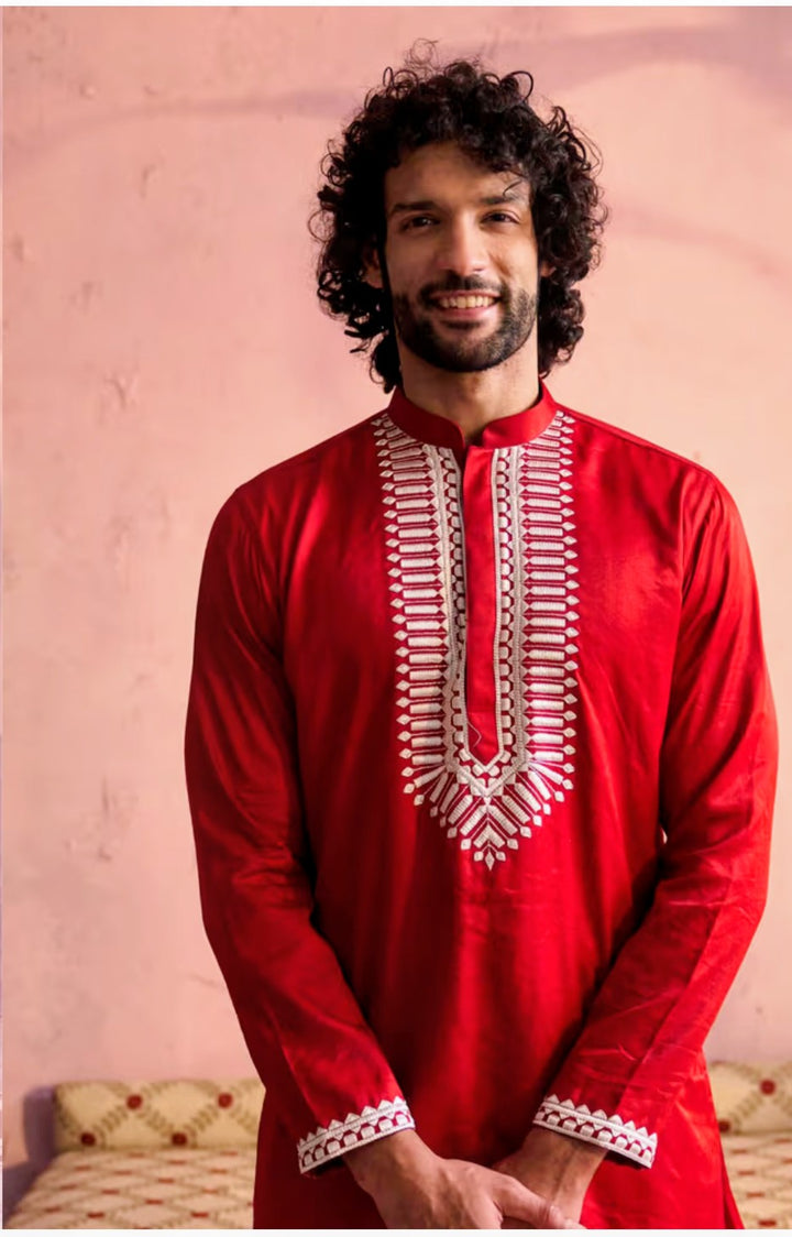 Redwood Embroidered Men’s Kurta