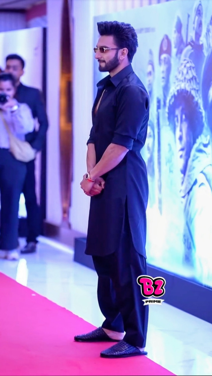 Armani Black Kurta Set Ranveer Singh Adition