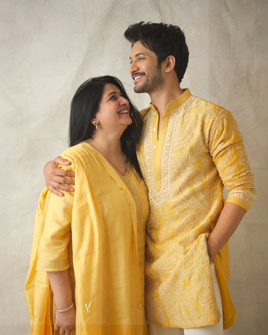 Yellow Ethnic Embroidered Kurta