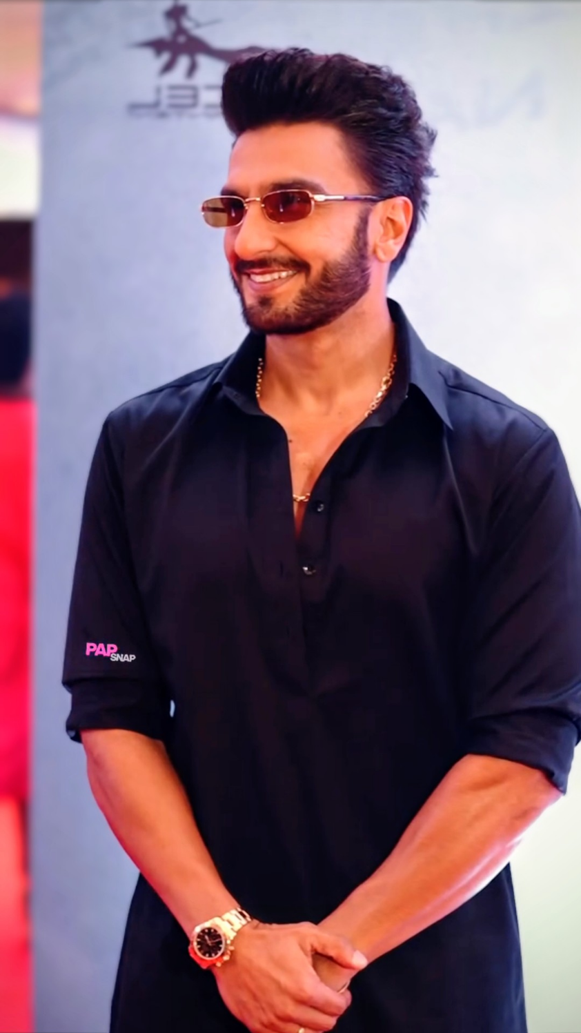 Armani Black Kurta Set Ranveer Singh Adition